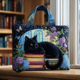 MALA FEITA À MÃO - O GATO PRETO E OS LIVROS