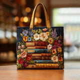 MALA FEITA À MÃO - BIBLIOTECA DE FLORES