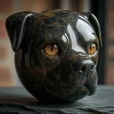 Cão Preto - Escultura Mística