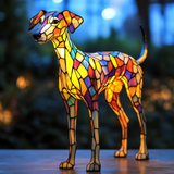 Galgo - Lâmpada em vitral