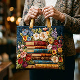 MALA FEITA À MÃO - BIBLIOTECA DE FLORES