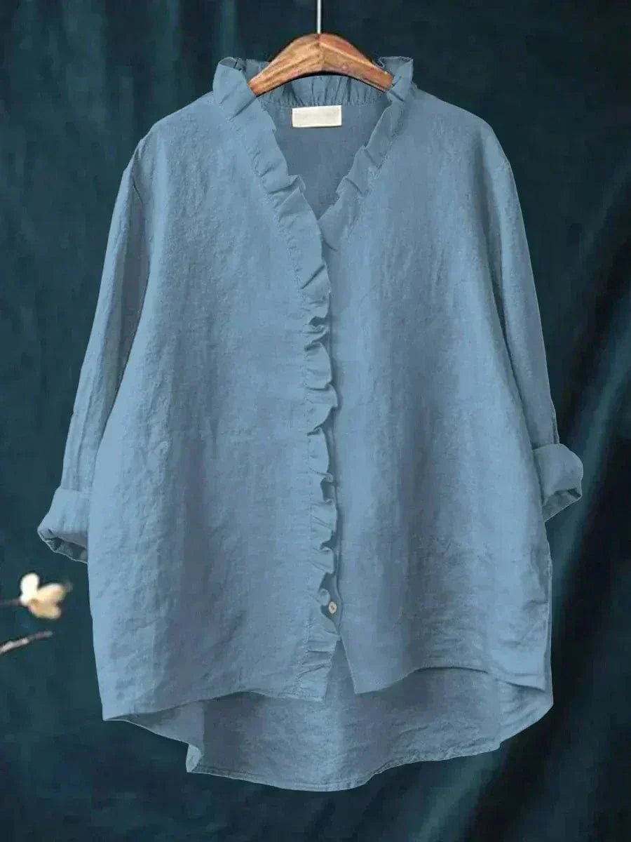 Eline | Blusa de Linho Elegante para o Verão